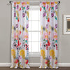 Minsk 84 Inch Window Panel Curtains Bright Flower Patterns Vibrant Colors By Casagear Home BM293481