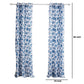 Riga 84 Inch Window Curtains Blue Seashells Print Microfiber Rod Pockets By Casagear Home BM293484