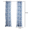 Riga 84 Inch Window Curtains Blue Seashells Print Microfiber Rod Pockets By Casagear Home BM293484