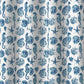 Riga 72 Inch Shower Curtain Blue Seashells Print Button Holes Microfiber By Casagear Home BM293486