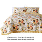 Kelsa 3 Piece Queen Quilt Set with 2 Pillow Shams and Cotton Fill Gold By Casagear Home BM293494