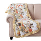 Kelsa 50 x 60 Channel Quilted Throw Blanket, Cotton Fill, Gold Sunflowers By Casagear Home