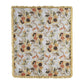 Kelsa 50 x 60 Channel Quilted Throw Blanket Cotton Fill Gold Sunflowers By Casagear Home BM293499