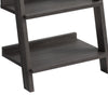 Iker 72 Inch Modern Bookcase with 7 Shelves Ladder Style Distressed Gray By Casagear Home BM293582