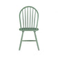 Irvin 18 Inch Modern Dining Chairs Round Spindle Backs Set of 2 Green By Casagear Home BM293811