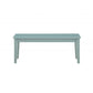 Bray 44 Inch Modern Rectangular Dining Bench Tapered Legs Teal Blue By Casagear Home BM293816