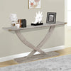 Kit 57 Inch Acacia Wood Console Table Cross Legs Gray By Casagear Home BM293819