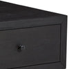 55 Inch Rectangular Coffee Table 4 Large Drawers Wire Brushed Black Finish By Casagear Home BM293988