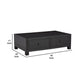 55 Inch Rectangular Coffee Table 4 Large Drawers Wire Brushed Black Finish By Casagear Home BM293988