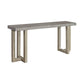 Lizi 67 Inch Sofa Console Table Hand Applied Faux Concrete Finish Gray By Casagear Home BM294022