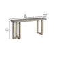 Lizi 67 Inch Sofa Console Table Hand Applied Faux Concrete Finish Gray By Casagear Home BM294022