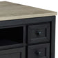 50 Inch Rectangular Lift Top Coffee Table 5 Drawers Wire Brushed Black By Casagear Home BM294046