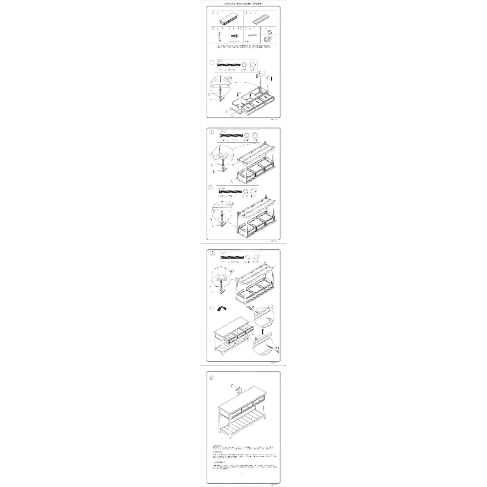 50 Inch Sofa Console Table 3 Drawers and Open Shelf Classic White FInish By Casagear Home BM294051