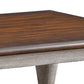 Classic 52 Inch Coffee Table Pine Wood Construction Brown Top White By Casagear Home BM294091