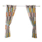 Turin 63 Inch Window Curtains Brushed Microfiber Multicolor Patchwork By Casagear Home BM294293