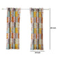 Turin 63 Inch Window Curtains Brushed Microfiber Multicolor Patchwork By Casagear Home BM294293