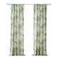 Eden 84 Inch WIndow Curtains Butterflies and Songbirds Green Microfiber By Casagear Home BM294316