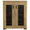 38 Inch Accent Cabinet Chest 5 Adjustable Shelf Units Golden Oak Brown By Casagear Home BM294804