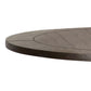 Aria 36 Inch Coffee Table Round Plank Top Turned Pedestal Espresso Brown By Casagear Home BM294834