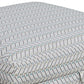 35 Inch Ottoman with Storage Upholstered Geometric Pattern Printed Fabric By Casagear Home BM294842