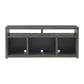 Evelyn 70 Inch TV Entertainment Console 2 Shelves 3 Cubbies Smooth Gray By Casagear Home BM295410