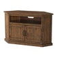 Alexa 50 Inch TV Corner Entertainment Console, Cubby, Cabinet, Brown Stained By Casagear Home