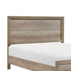 Contemporary Queen Bed Rustic Wood Panel Headboard Natural Brown Finish By Casagear Home BM295827