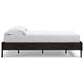 Asher Full Sized Platform Bed Sleek Modern Silhouette Charcoal Wood Frame By Casagear Home BM296531