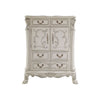 Aurora 55 Inch Carved Wood Chest 5 Drawers 2 Door Cabinet Bone White By Casagear Home BM296831