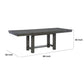 Ibis 62-86 Inch Extendable Dining Table Rectangular Plank Top Gray Wood By Casagear Home BM297003