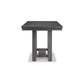 Ibis 62-86 Inch Extendable Counter Table Smooth Surface Antique Gray Wood By Casagear Home BM297011