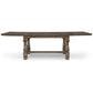 Dree 75-106 Inch Brown Extendable Dining Table Rectangular Turned Legs By Casagear Home BM297034