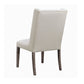 Neli 22 Inch Dining Chair Set of 2 Wingback Button Tufted Beige Fabric By Casagear Home BM297191