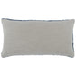 Rosie 14 x 26 Lumbar Accent Throw Pillow Hand Knitted Designs Blue Linen By Casagear Home BM297367