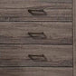 Soma 49 Inch Rustic 5 Drawer Tall Dresser Chest Bar Handles Oak Gray By Casagear Home BM298960