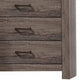 Soma 49 Inch Rustic 5 Drawer Tall Dresser Chest Bar Handles Oak Gray By Casagear Home BM298960