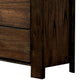 Tiva 59 Inch Wide 6 Drawer Dresser Metal Handles Distressed Oak Brown By Casagear Home BM299082