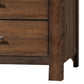 Tiva 48 Inch Tall 5 Drawer Dresser Metal Handles Distressed Oak Brown By Casagear Home BM299083