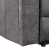 Elva 72 Inch Power Reclining Loveseat Lift Top Storage Console Gray By Casagear Home BM299096