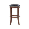 Ovi 29 Swivel Bar Stool Nailhead Trim Walnut Brown By Casagear Home BM299369