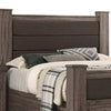 Fort Wood California King Bed with 2 Drawers Upholstered Panel Oak Gray By Casagear Home BM300199