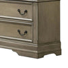 Muzan 61 Inch Dresser 7 Drawers Felt Lined Top Drawers Molded Trim Gray By Casagear Home BM300694