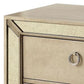 Leena 30’ Nightstand Mirror Trim 2 Drawers Champagne Gold By Casagear Home BM300705