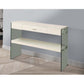 Stub 47’ Wood Sofa Console Table 1 Drawer Glossy White By Casagear Home BM300720