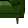 Yuko 42 Foam Accent Chair Tufted Green Velvet Upholstery By Casagear Home BM300762