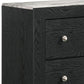 Yoh 47’’ 4 Drawer Dresser Chest Marble Top Metal Black By Casagear Home BM300825