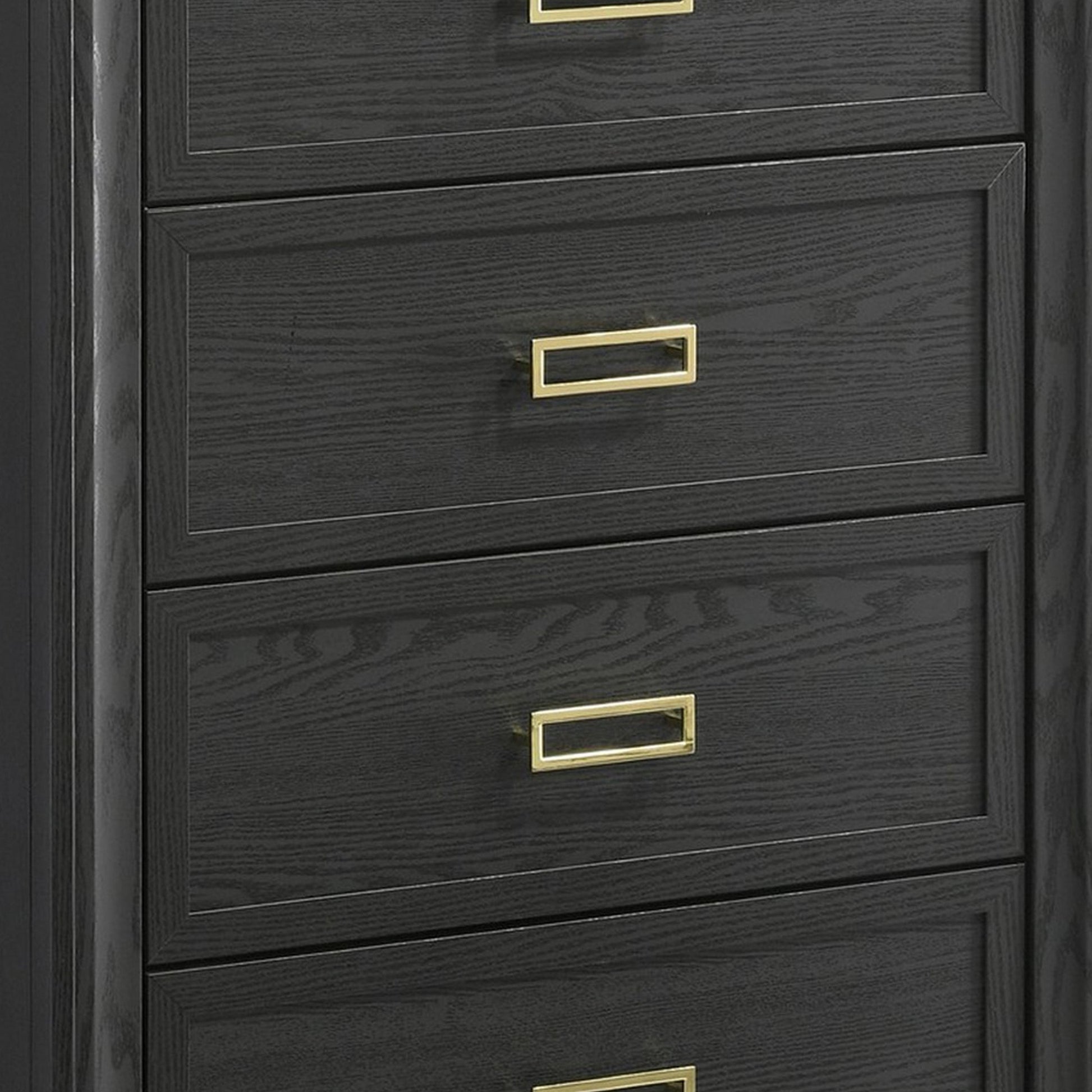 Nio 48’’ Tall 4 Drawer Dresser Chest Bracket Legs Gray By Casagear Home BM300866