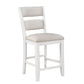 Kith 24’’ Counter Height Chairs Set of 2 Padded Seat White By Casagear Home BM300882