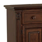 Rion 58 Inch Wood Server Console 2 Door Cabinets Wine Rack Rich Brown By Casagear Home BM300982