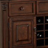 Rion 58 Inch Wood Server Console 2 Door Cabinets Wine Rack Rich Brown By Casagear Home BM300982